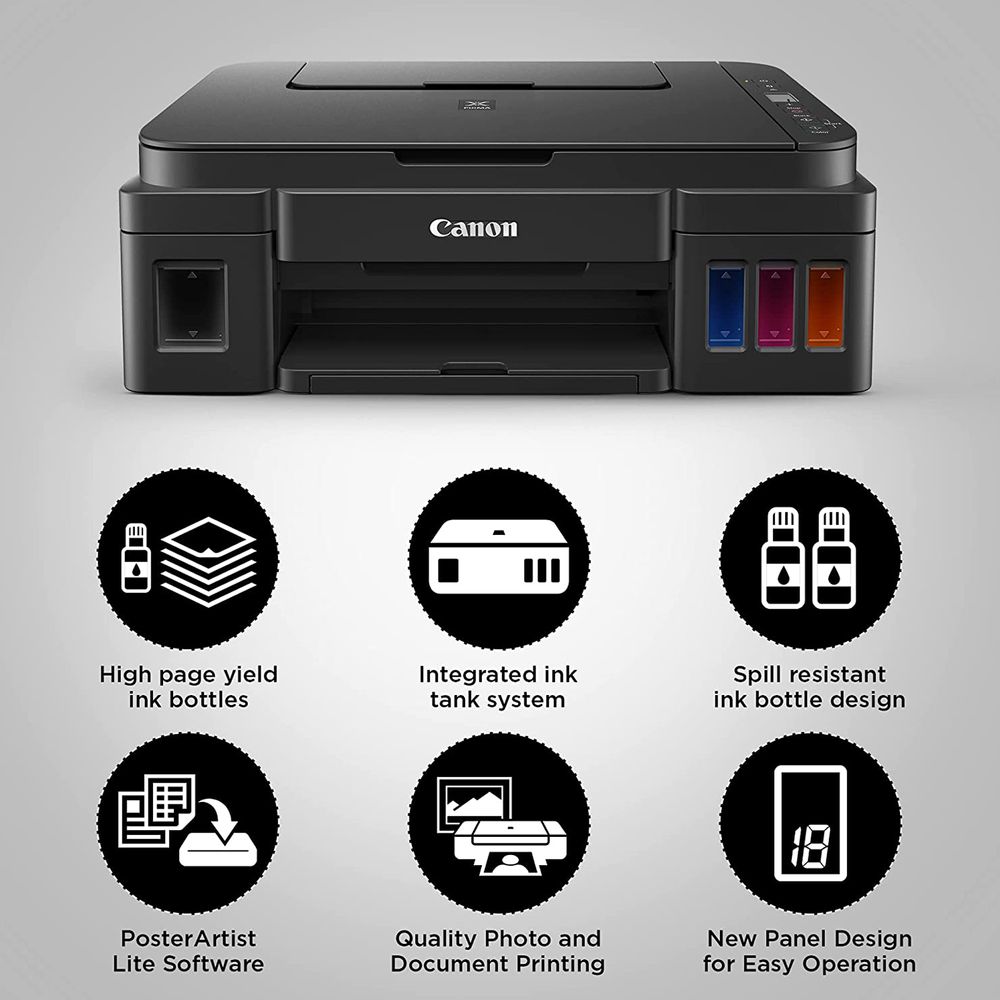 Buy Canon Pixma G2012 Color Multi Function Ink Tank Printer Face Down Output Tray 2313c023aa